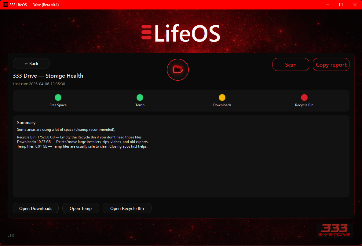 LifeOS Drive module