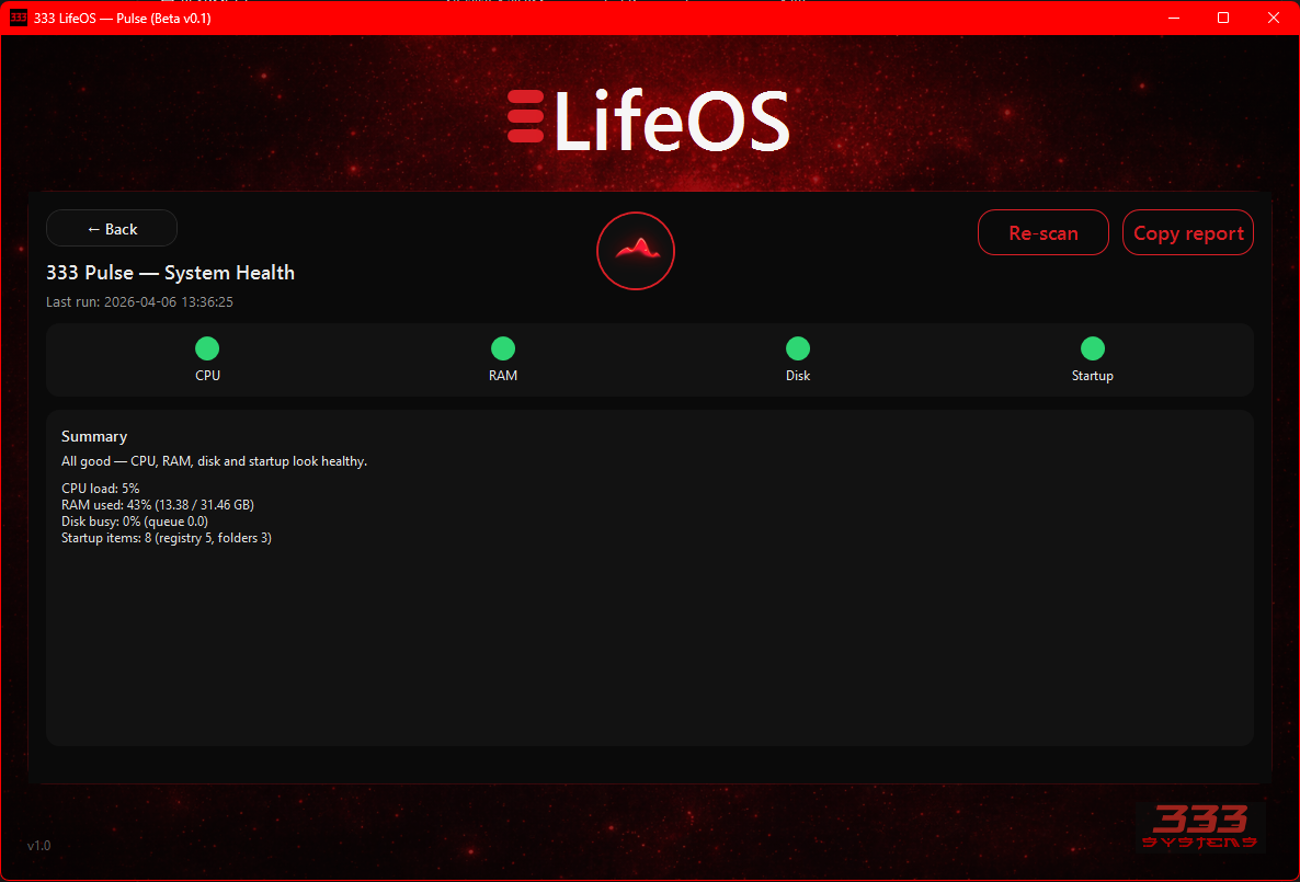 LifeOS Pulse module